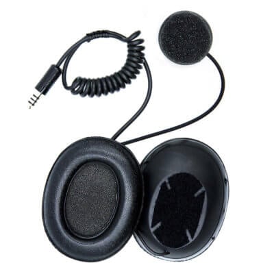 ZeroNoise Full Face Helmet Intercom Headset With Integral Ear Cups