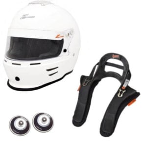 Zamp RZ-35E Helmet & Hans III HANS Device Bundle