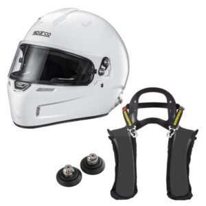 Sparco Air Pro RF-5W Helmet With Schroth XLT HANS Package